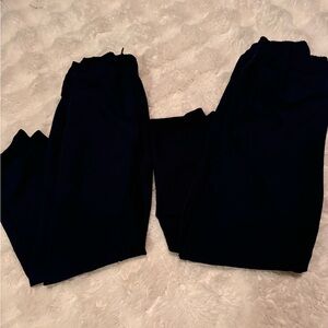 2 pairs navy blue boys size 8 old navy joggers